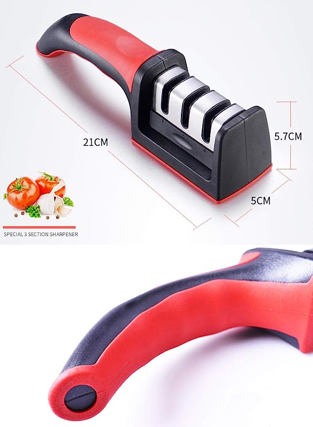 3-in-1 Knife Sharpener with Peeler – Tez Dhaar Sirf Seconds Mein