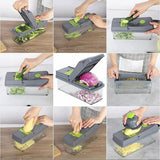 16-in-1 Multifunctional Vegetable Chopper & Slicer