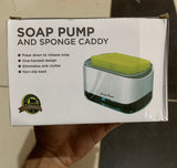2-in-1 Soap Pump with Sponge Holder – Sink Ko Rakhe Saaf