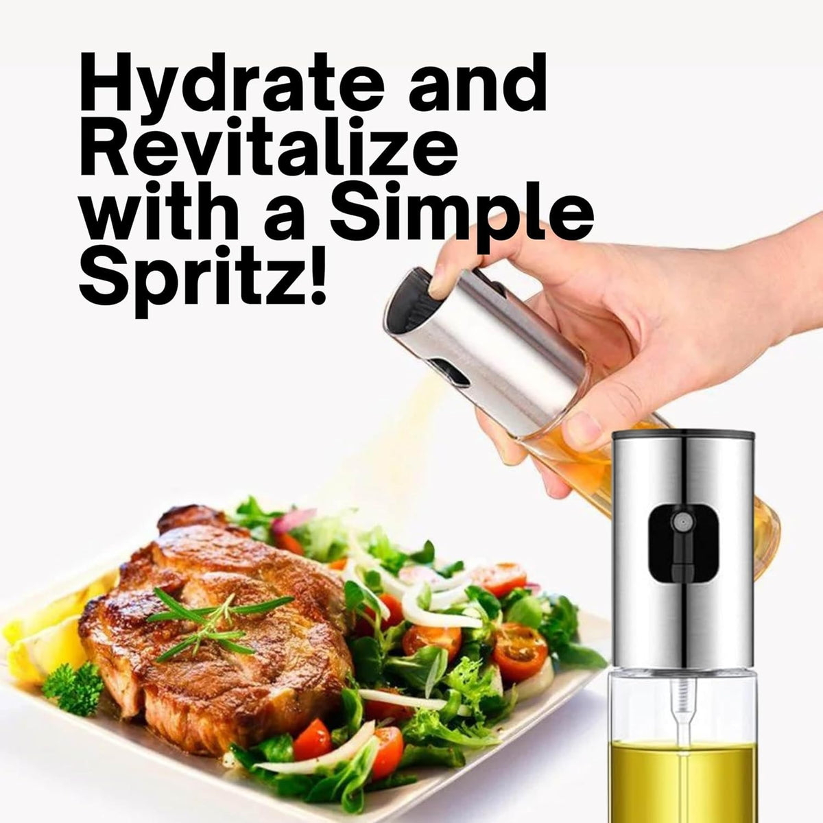 Glass Oil Sprayer – Kam Tel, Healthy Cooking